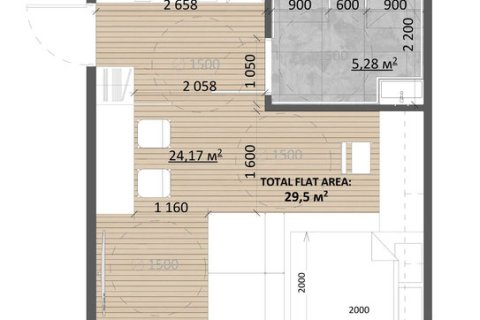 Studio Apartment in Pererenan, Mengwi, Badung, Bali (15555)