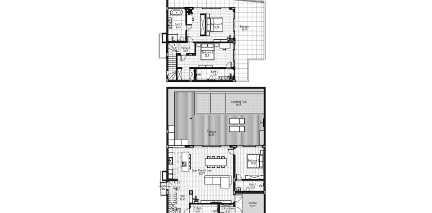 3 bedrooms Villa in Serenity Villas, Ubud, Gianyar, Bali (10694)