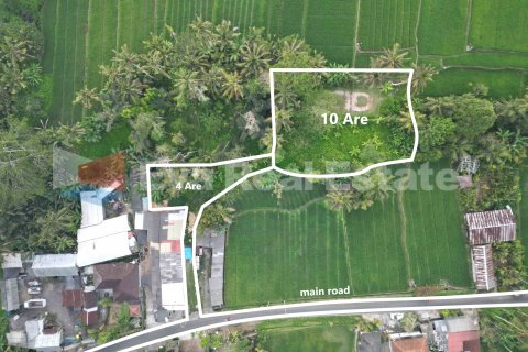 1400m2 Land in Ubud, Gianyar, Bali (14789)