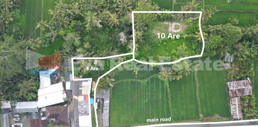 1400m2 Land in Ubud, Gianyar, Bali (14789)