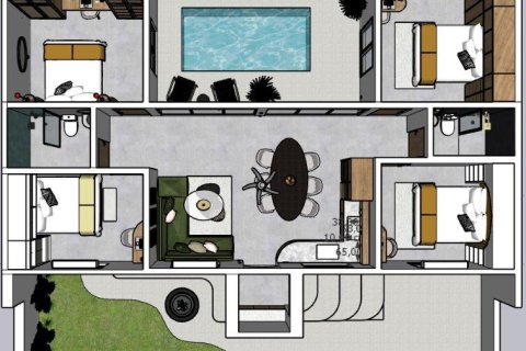 Вилла с 4 спальнями в Пекату, Бадунг,  (9376) 16