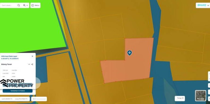 Земельный участок 3230м2 в Абиансемаль, Бадунг,  (9303)