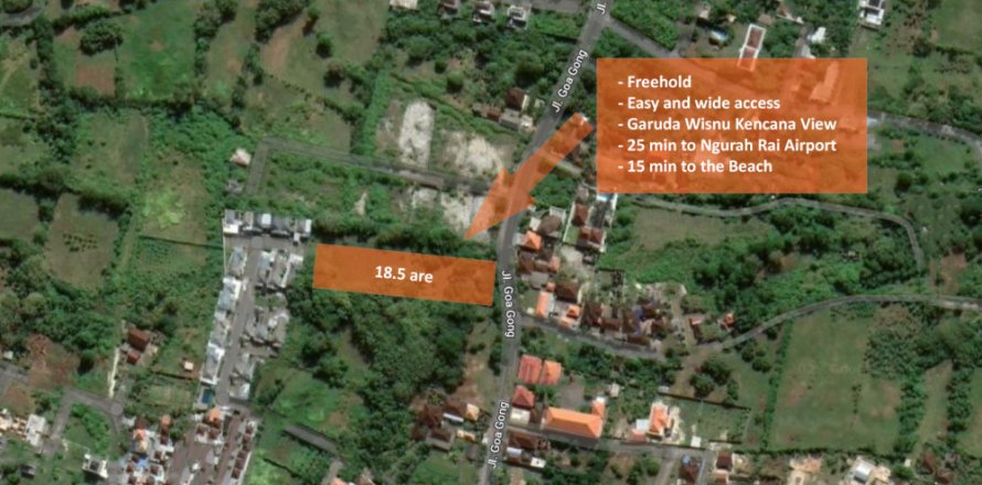 Land in Ungasan, Badung, Bali (12233)