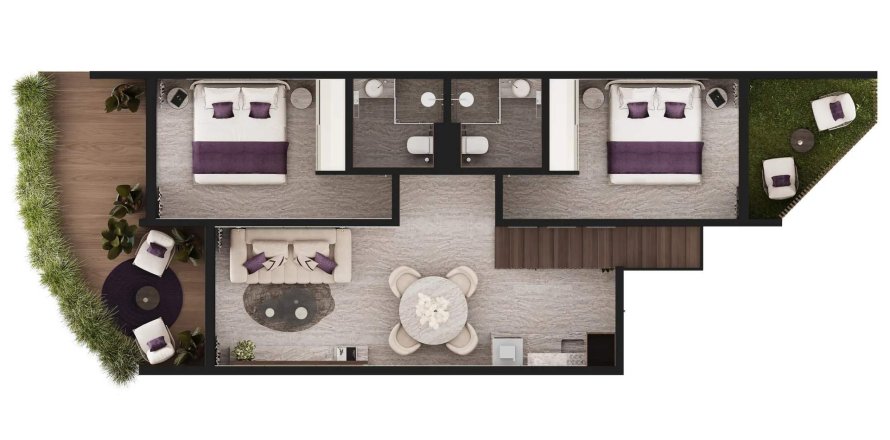 2 bedrooms Apartment in Melasti Arcade, Ungasan, Badung, Bali (10497)