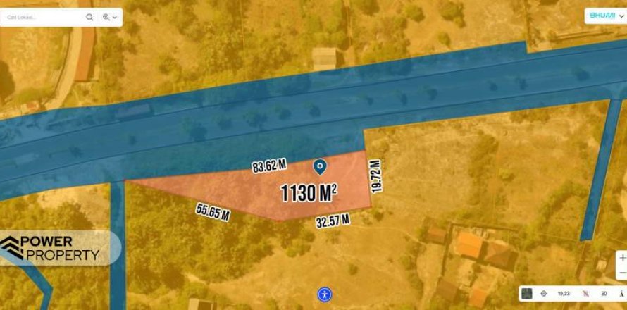 1130m2 Land in South Kuta, Badung, Bali (8434)