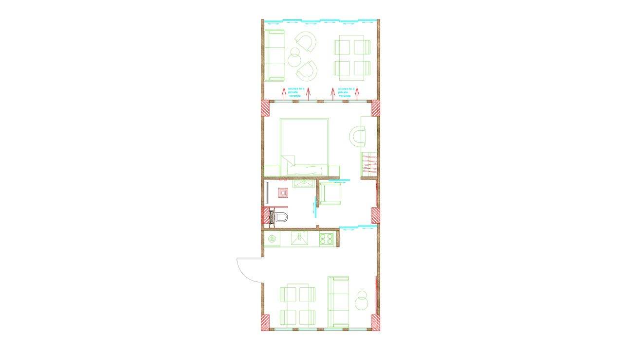 1 bedroom apartment in Habbi Melasti Residence, Badung, Bali by Balimass Investment Technology