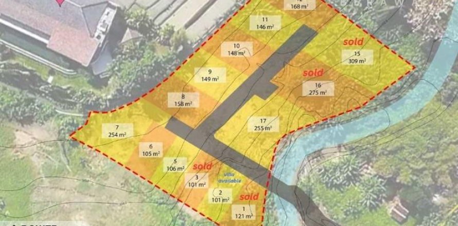 105m2 Land in Canggu, Badung, Bali (10087)