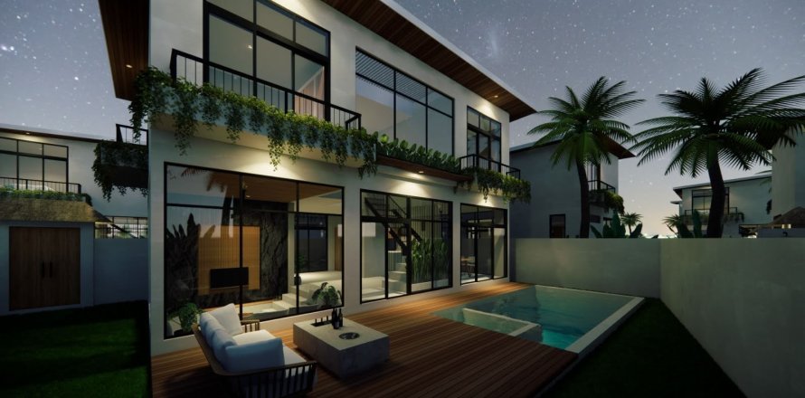 Вилла с 3 спальнями в Керобокан, Бадунг,  (9428)