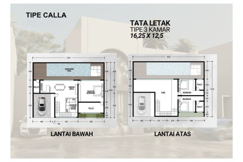 Вилла с 2 спальнями в Джимбаран, Бадунг,  (9361) 6