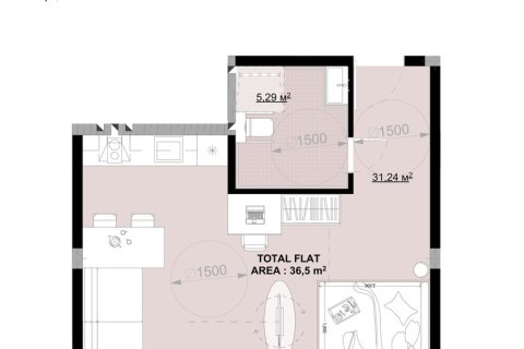 Studio Apartment in Canggu, Badung, Bali (15568)