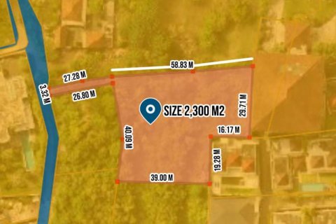 Земельный участок 2300м2 в Южная Кута, Бадунг, Бали (10140) 3