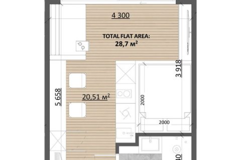 1 bedroom Apartment in Pererenan, Mengwi, Badung, Bali (15590)