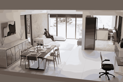 Квартира с 2 спальнями в Южный Денпасар, Денпасар,  (9651) 16