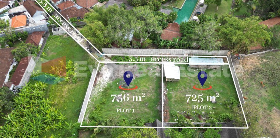 1481m2 Land in Kerobokan, Badung, Bali (14727)
