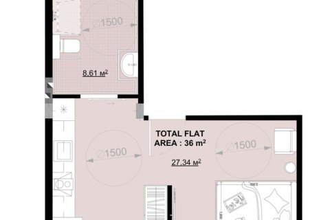 Studio Apartment in Canggu, Badung, Bali (15572)