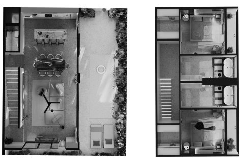 Villa floor plan «Haven villa», 2 bedrooms in Manta Livin Uluwatu