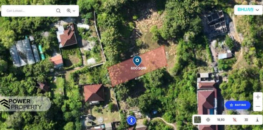 600m2 Land in South Kuta, Badung, Bali (15842)