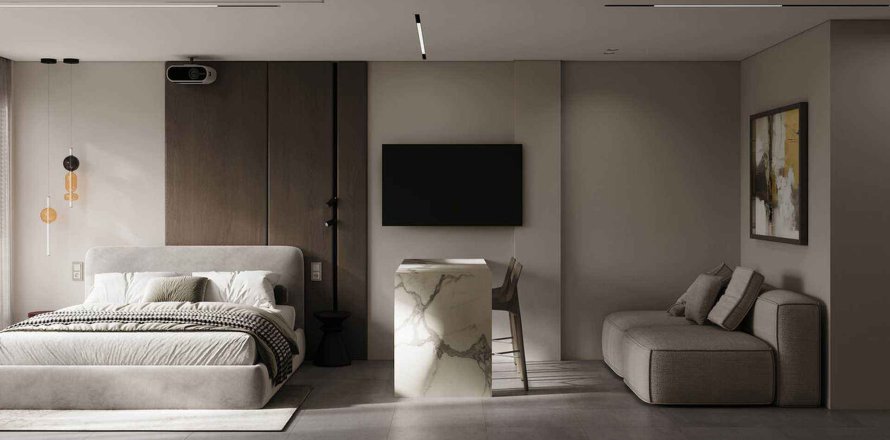 Квартира с 1 спальней в Abba Melasti Residence, Бадунг, Бали (10151)