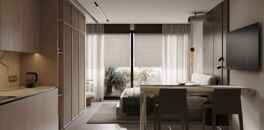 Квартира с 2 спальнями в Abba Melasti Residence, Бадунг, Бали (10152)